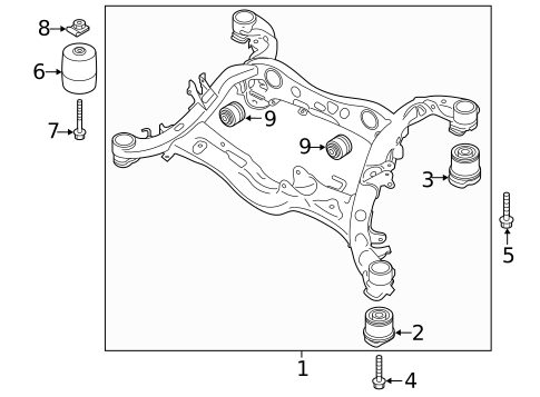 Suspension Mounting for 2023 Audi Q5 Sportback #1