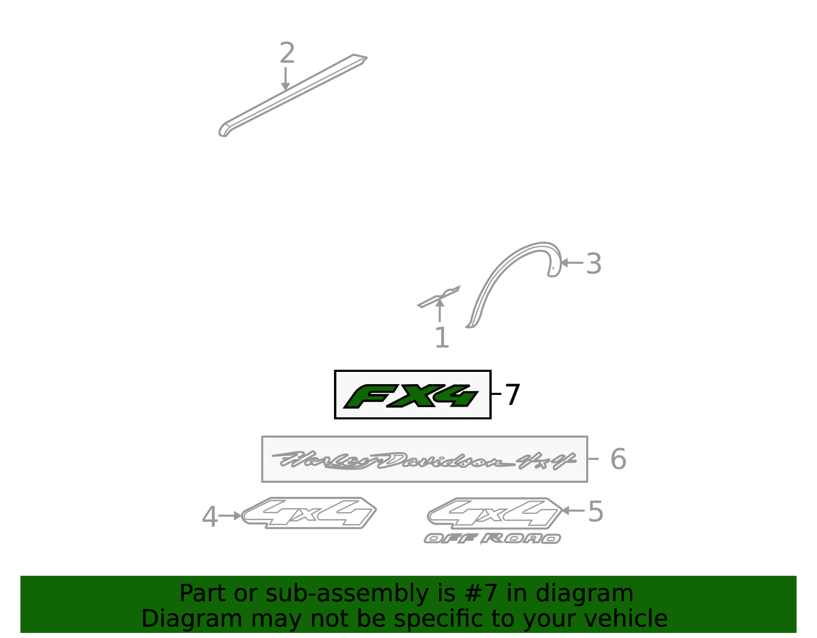3C3Z-16720-BAA - Truck Bed Decal 2008-2010 Ford | Big 3 Auto Parts