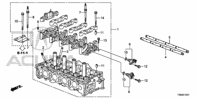 Cylinder Head (2.4L) (1) for 2014 Acura ILX #0
