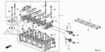 12100R40A02 - Engine: CYLINDER HEAD ASSY. for Acura Image