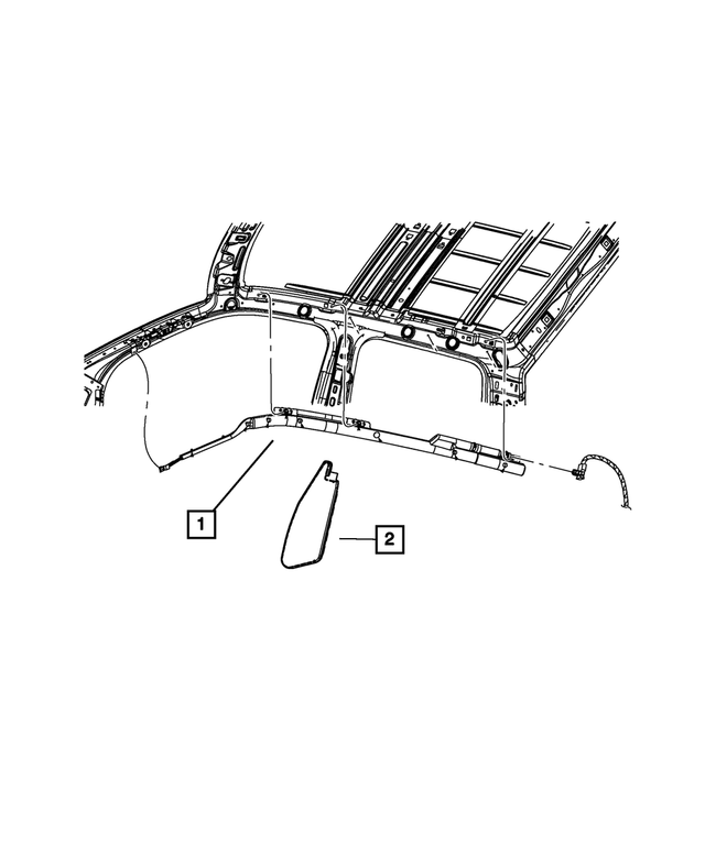 68239854AB - Restraints: Seat Air Bag, Right for Mopar Image