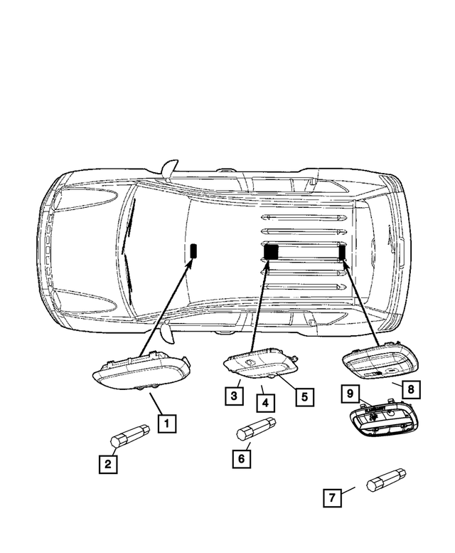 1EQ00HDAAC - Electrical: Reading Lamp for Mopar Image image