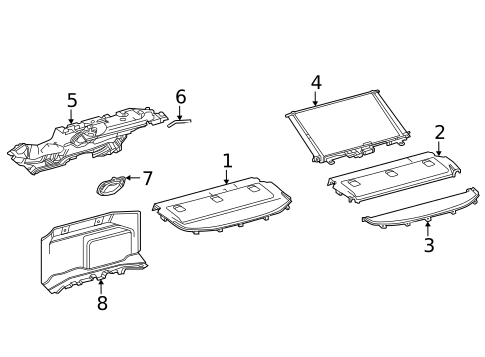 Interior Trim - Rear Body for 2025 Toyota Mirai #1
