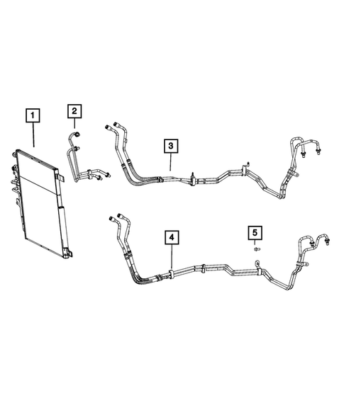 Transmission Oil Cooler and Lines for 2024 Ram 1500 Classic #0