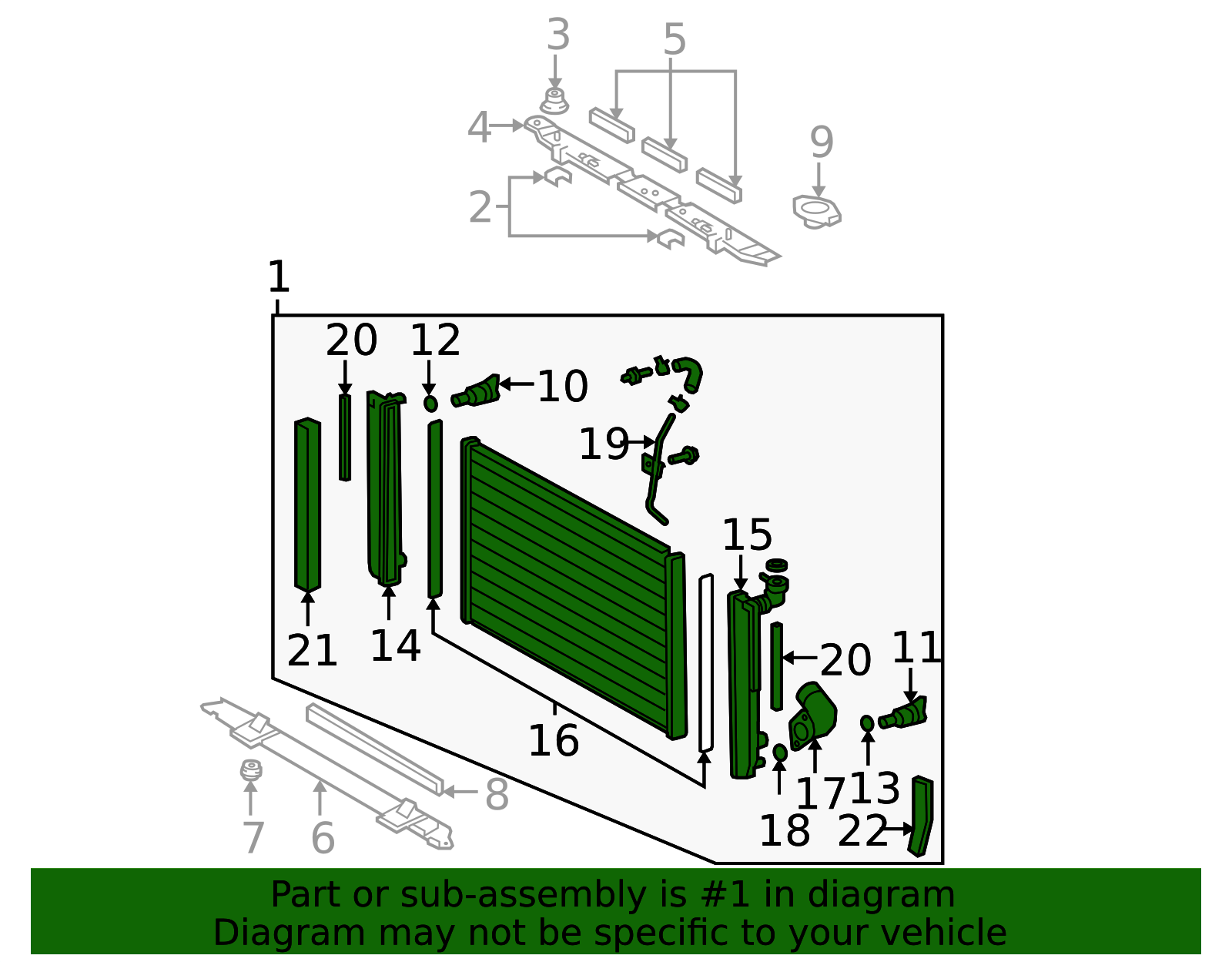 16041-0P190 - Radiator Assembly Longo Lexus Parts