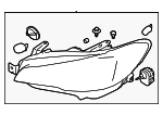 84002VA275 - : Headlamp Assembly for Subaru: WRX, WRX STI Image