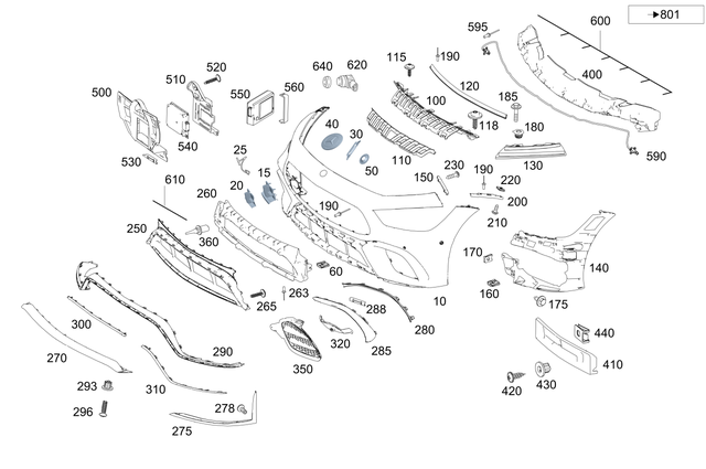 2908859202 - : Trim Molding for Mercedes-Benz Image