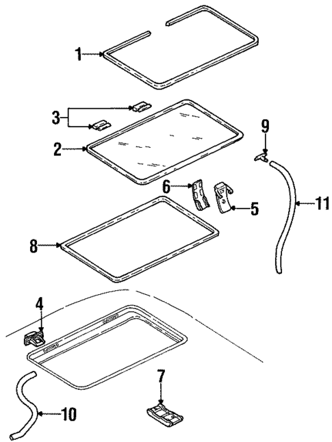 Sunroof for 1995 Oldsmobile Silhouette #0
