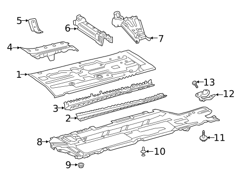 Floor & Rails for 2021 Mercedes-Benz A35 AMG #0