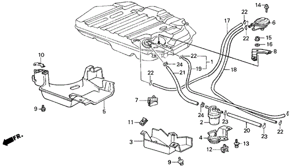 Fuel Strainer - Fuel Tubes for 1987 Honda Civic #0