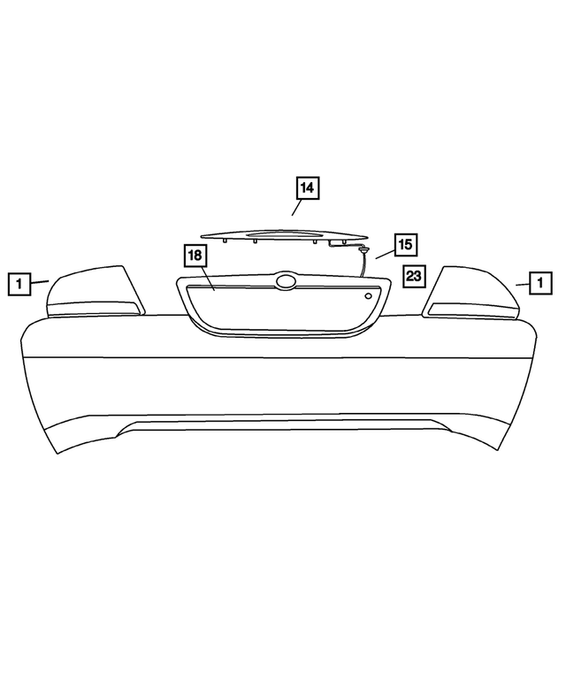 4805353AC - Electrical: Tail Stop Turn Lamp, Export, Left for Mopar Image