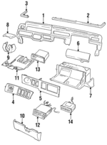 1362033 - : Glove Box Assembly for Volvo Image