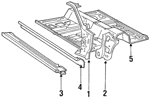 Hinge Pillar for 1987 Mercury Cougar #0