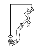 7D115675G - Cooling System: Return Line for Volkswagen Image