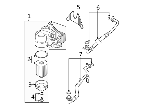 Oil Cooler for 2003 Volkswagen Passat #0