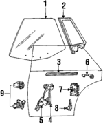 20214590 - Body: Window Regulator for Cadillac: Seville Image