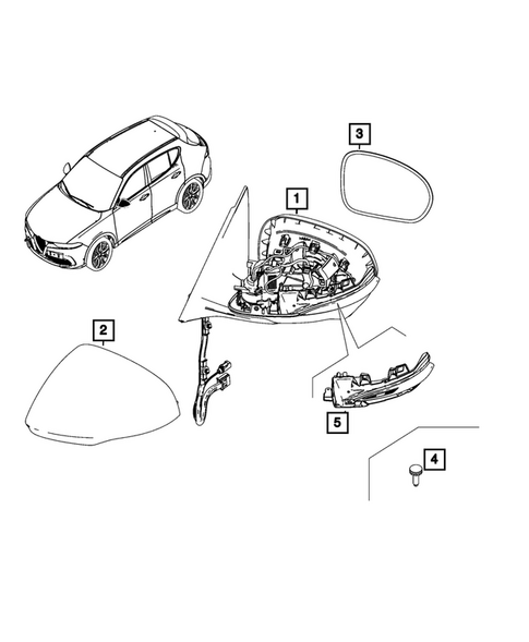 Exterior Mirror for 2024 Alfa Romeo Tonale #0