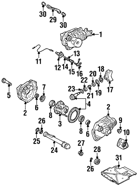 Carrier & Components for 1999 Isuzu Hombre #0