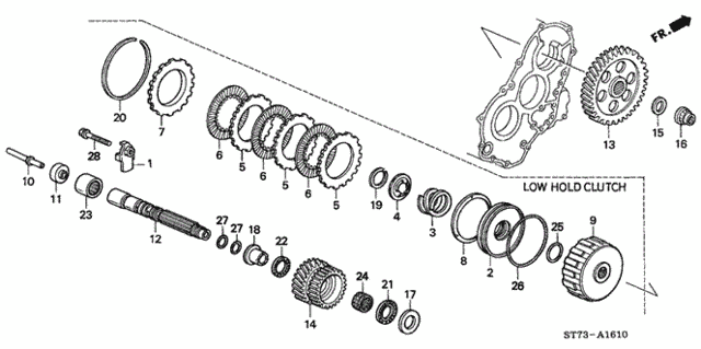 AT Sub Shaft for 2000 Acura Integra #0