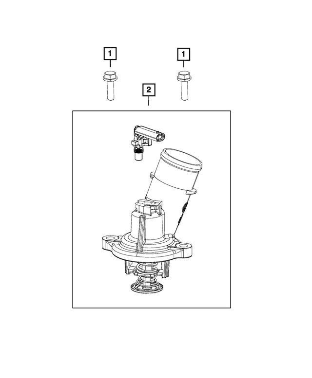 « 6101982 – Cooling : Tête Hexagonale Vis Et Rondelle, Montage pour Mopar Image »