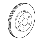 421121207 - Brakes: Disc Brake Rotor for Mercedes-Benz Image