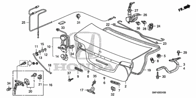 Trunk Lid for 2008 Honda Civic #0