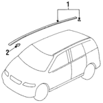 74316SX0003 - : Roof Molding for Honda: Odyssey Image