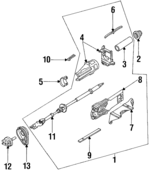 F6RZ3C529GA - Steering: Column Assembly for Ford Image