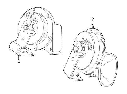 Horn for 2003 Chrysler Sebring #1