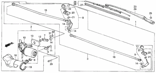Front Windshield Wiper for 1984 Honda Civic #0