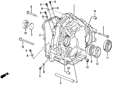3AT Torque Converter Housing for 1984 Honda Civic #0