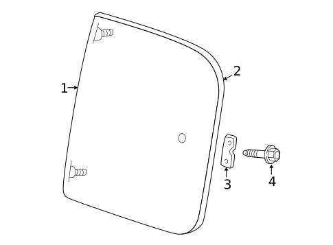 Side Glass for 2003 Dodge Dakota #0