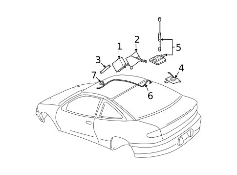 Electrical Components for 2004 Pontiac Sunfire #1