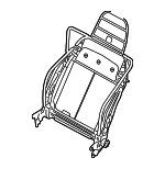 1J3881045MP - Body: Seat Back Frame for Volkswagen: Golf Image