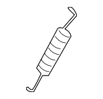 1J3881619 - Body: Release Cable Spring for Volkswagen: Beetle, Golf Image