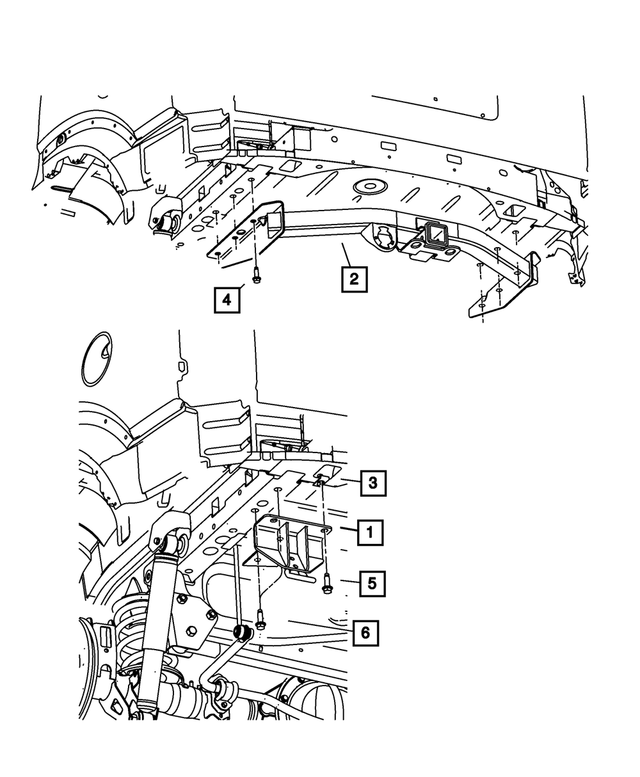 52059360AB - Frame, Bumper and Fascia: Tow Hook for Mopar Image