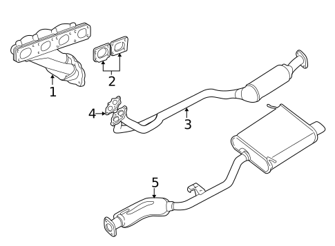 Exhaust Components for 1996 BMW Z3 #0