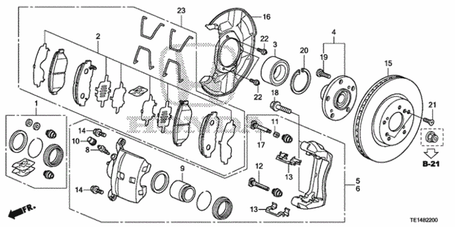 Front Brake (1) for 2012 Honda Accord #0