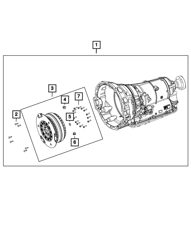 R8334694AB - Transmission: With Torque Converter Transmission, Remanufactured for Dodge: Challenger, Charger Image