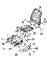 1MZ261K5AA - : Seat Track Cover, Outboard for Chrysler: 300 | Dodge: Charger Image