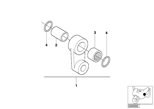 33537650096 - : Gasket Ring - D=18X24X3 for BMW-Motorrad Image