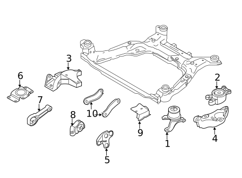 Engine & Trans Mounting for 2013 Volvo XC60 #0
