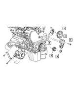 4792875AA - Cooling: Pulley Cap for Mopar Image image