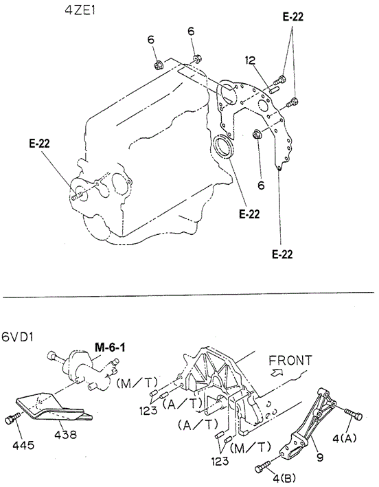 MT Transmission Case Dowell - Bolt for 1997 Honda Passport #0