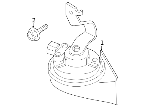 Horn for 2022 Kia Seltos #0