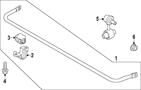 Stabilizer Bar & Components for 2023 Kia Niro #1