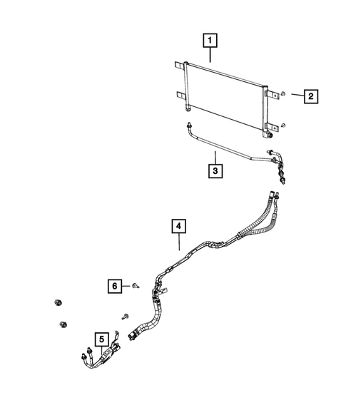 Transmission Oil Cooler and Lines for 2019 Ram 3500 #1