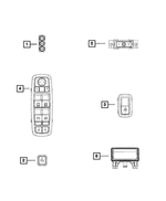 4602777AB - Electrical: Memory Selector Switch for Chrysler: Town &amp; Country | Dodge: Grand Caravan, Ram 1500, Ram 2500, Ram 3500 | Jeep: Liberty | Ram: 1500, 1500 Classic, 2500, 3500 Image