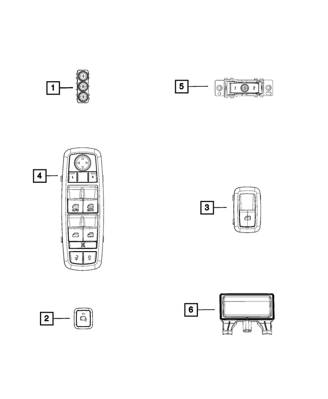 4602777AB - Electrical: Memory Selector Switch for Mopar Image