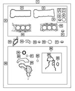 68579821AA - : Intake Manifold Gasket Kit for Mopar Image